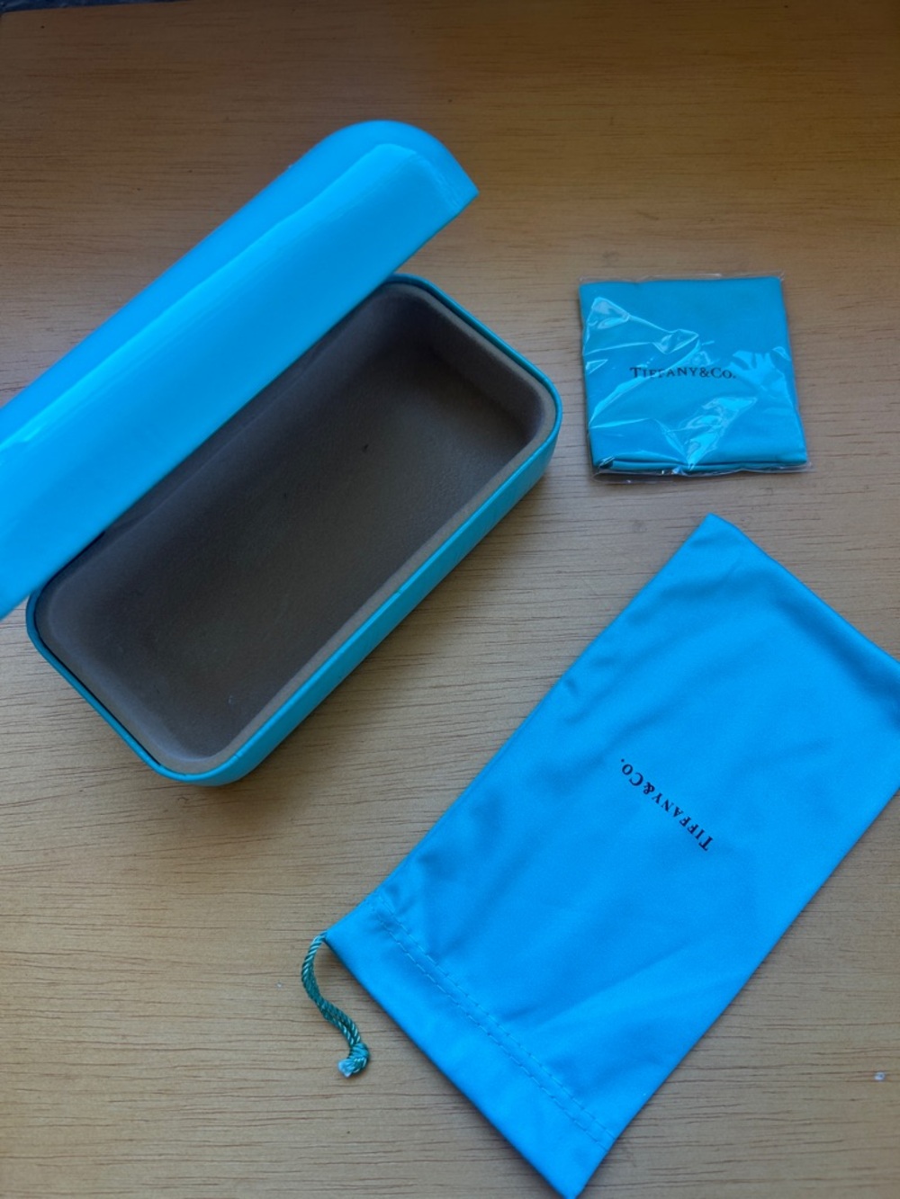 Tiffany & Co. Eyewear Case with Pouch and Cloth